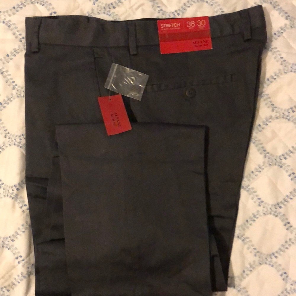 Alfani Stretch Slim Fit Dark Grey